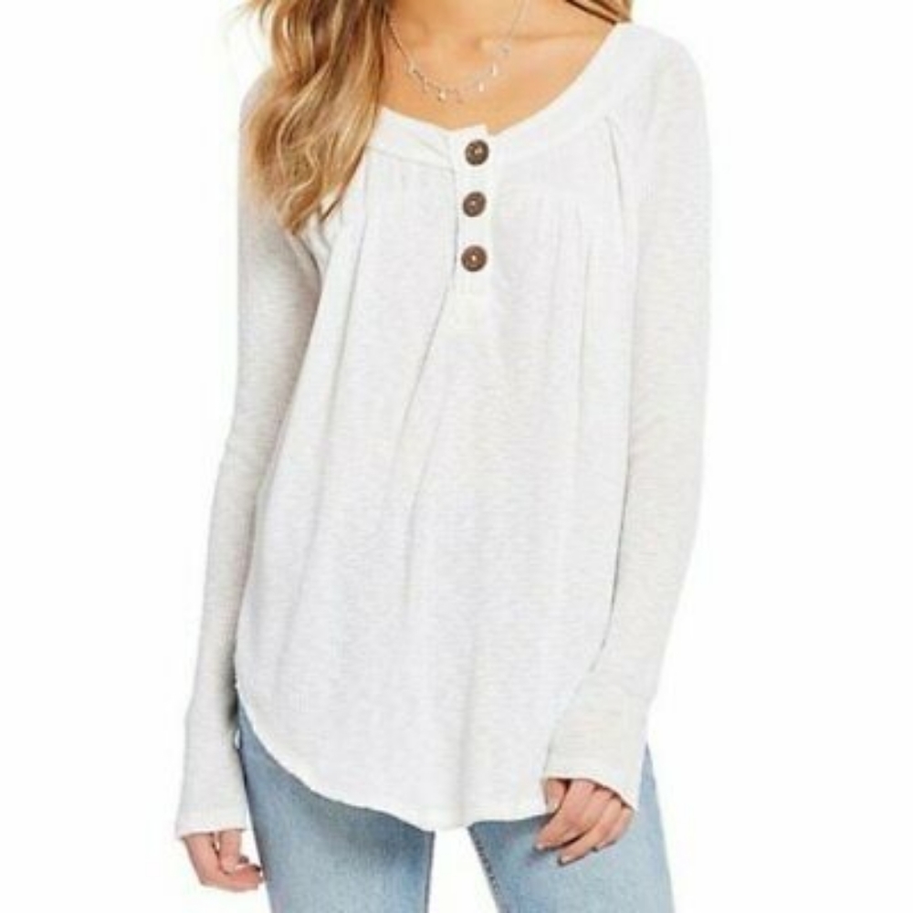 We The Free Waffle Knit Top size small